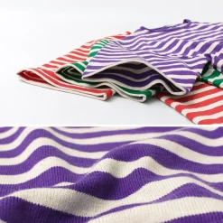 TIEASY T-Shirts^/ HDCS Big stripe boat-neck T-shirt