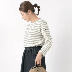TIEASY T-Shirts^/ HDCS Boatneck Striped Basque Shirt