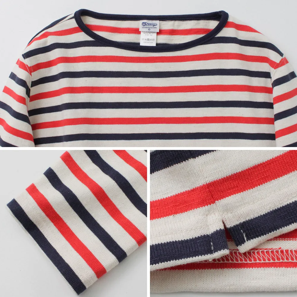 TIEASY T-Shirts^/ HDCS Boatneck Striped Basque Shirt natural