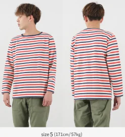 TIEASY T-Shirts^/ HDCS Boatneck Striped Basque Shirt natural