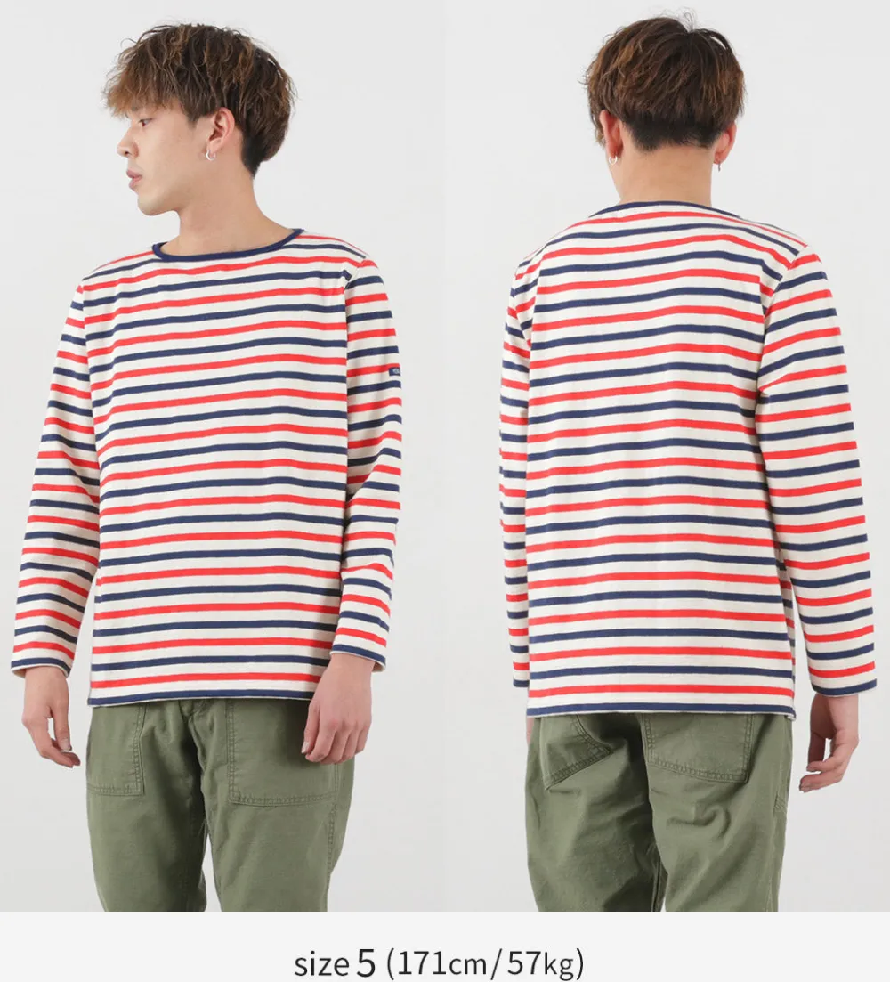 TIEASY T-Shirts^/ HDCS Boatneck Striped Basque Shirt natural