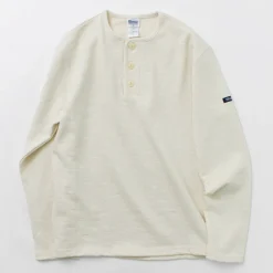 TIEASY T-Shirts^/ HDCS Henry neck long sleeve T-shirt