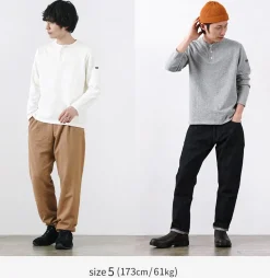 TIEASY T-Shirts^/ HDCS Henry neck long sleeve T-shirt