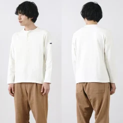 TIEASY T-Shirts^/ HDCS Henry neck long sleeve T-shirt