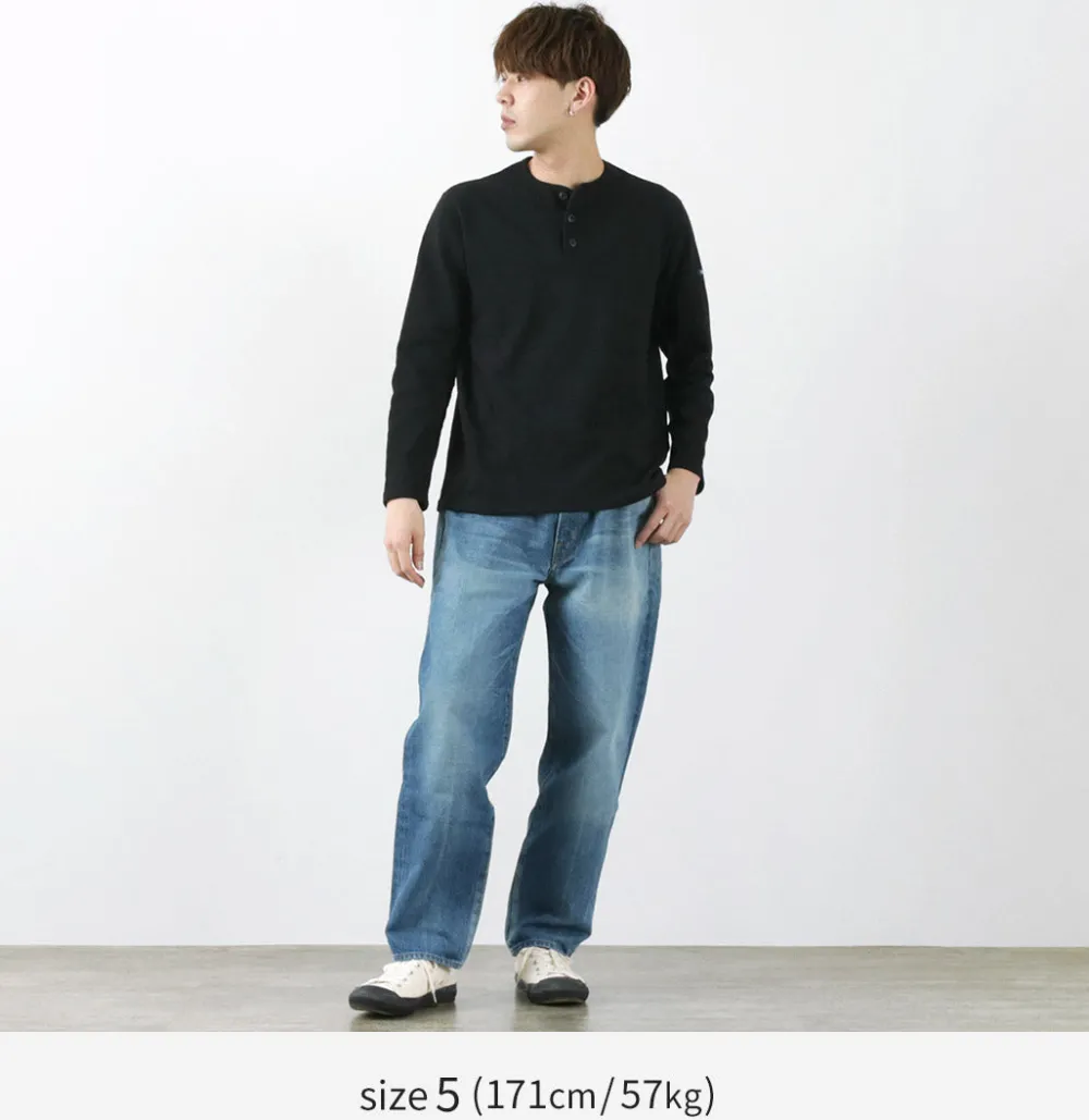 TIEASY T-Shirts^/ HDCS Henry neck long sleeve T-shirt