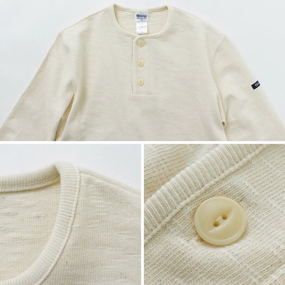 TIEASY T-Shirts^/ HDCS Henry neck long sleeve T-shirt