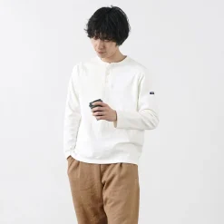 TIEASY T-Shirts^/ HDCS Henry neck long sleeve T-shirt