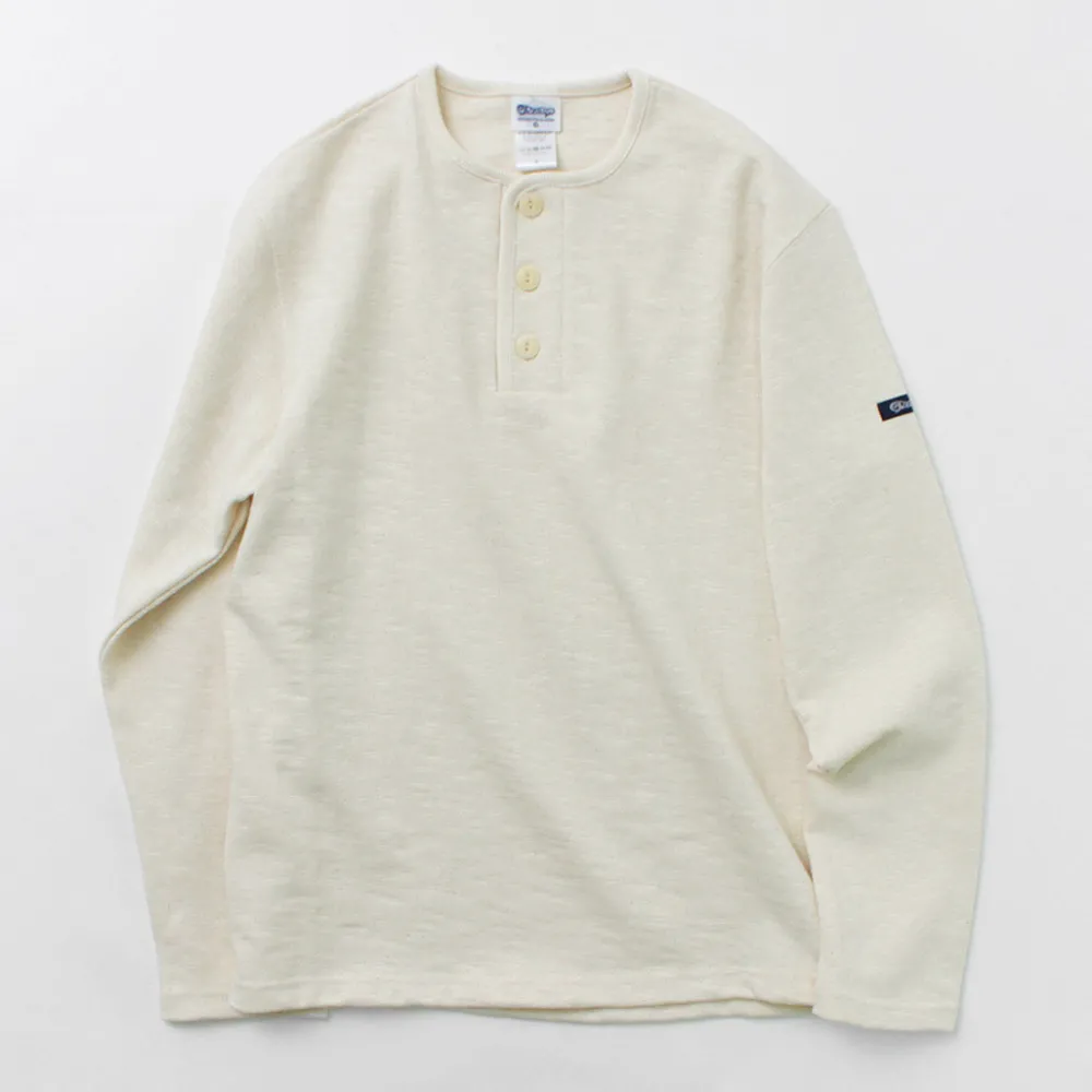 TIEASY T-Shirts^/ HDCS Henry neck long sleeve T-shirt