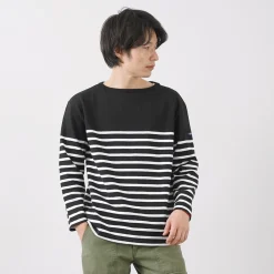 TIEASY T-Shirts^/ HDCS Katanuki striped basque shirt