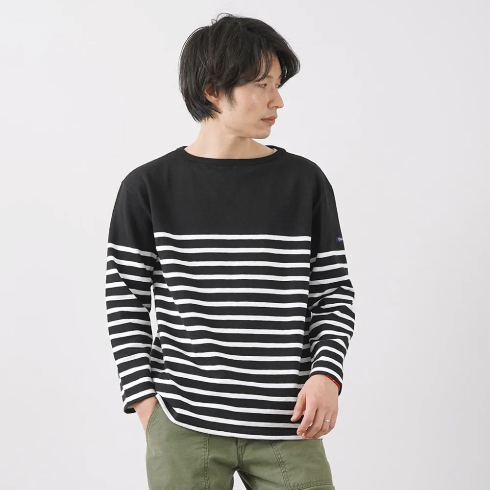 TIEASY T-Shirts^/ HDCS Katanuki striped basque shirt