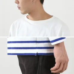 TIEASY T-Shirts^/ HDCS Katanuki striped basque shirt