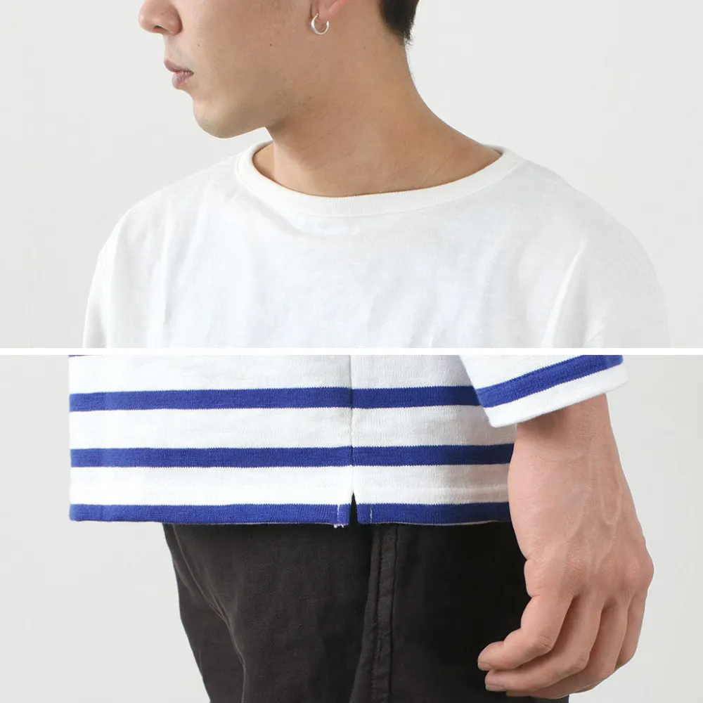 TIEASY T-Shirts^/ HDCS Katanuki striped basque shirt