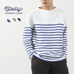 TIEASY T-Shirts^/ HDCS Katanuki striped basque shirt