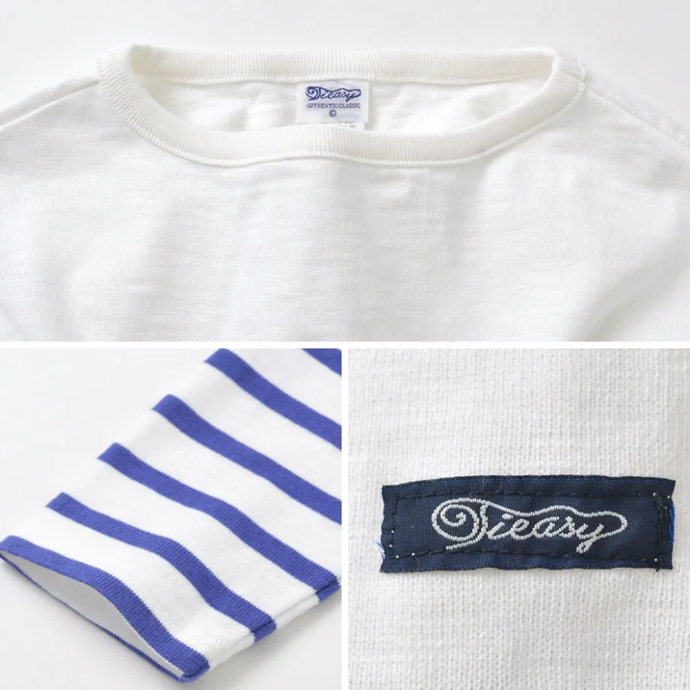 TIEASY T-Shirts^/ HDCS Katanuki striped basque shirt