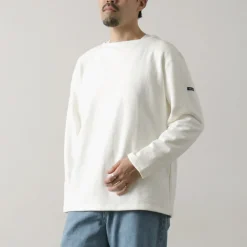 TIEASY Sweatshirts^/ HDCS Sweatshirt Boat Neck Basque Shirt