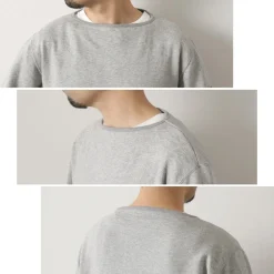TIEASY Sweatshirts^/ HDCS Sweatshirt Boat Neck Basque Shirt