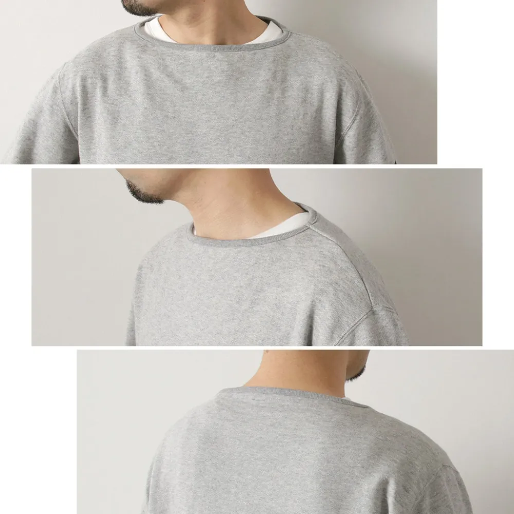 TIEASY Sweatshirts^/ HDCS Sweatshirt Boat Neck Basque Shirt