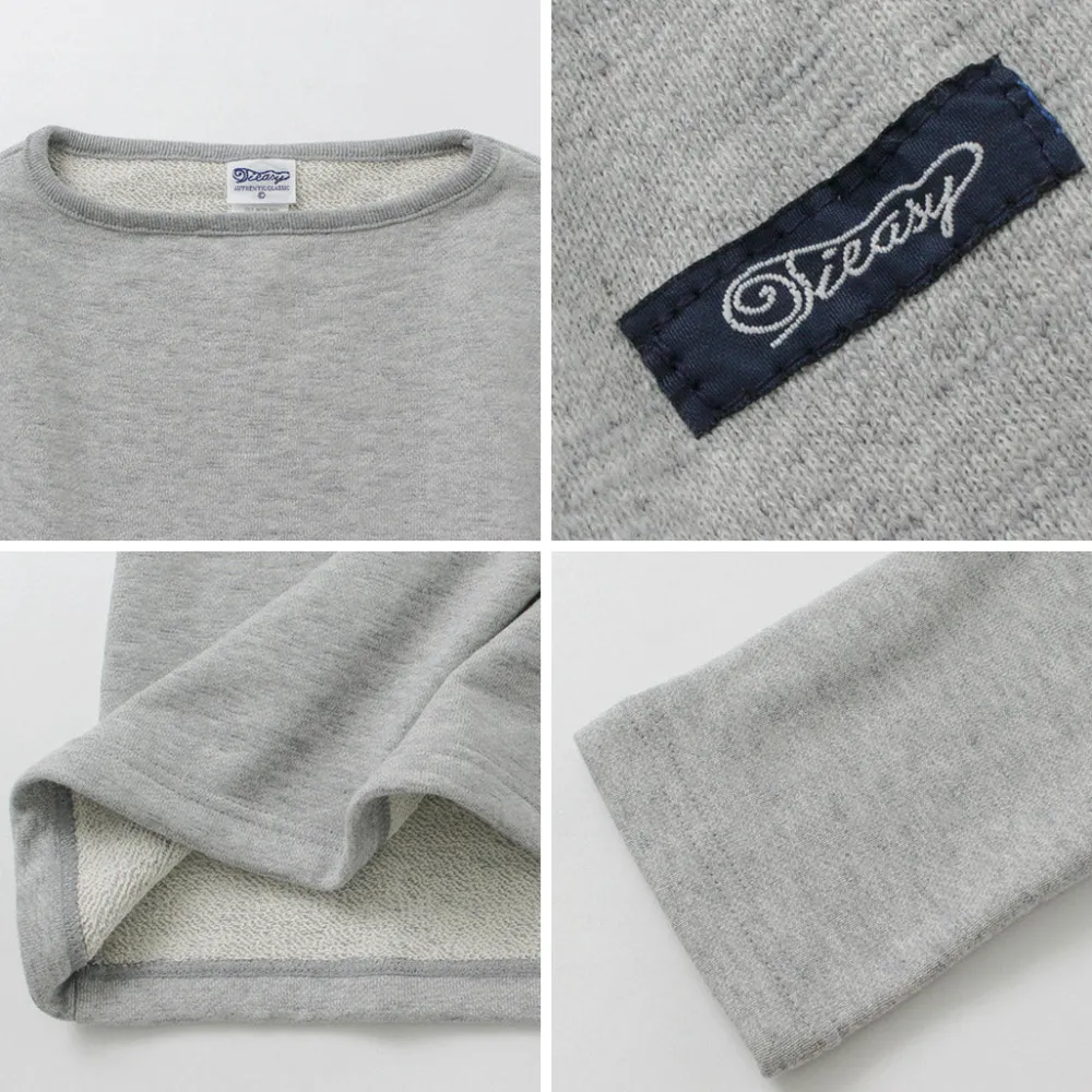 TIEASY Sweatshirts^/ HDCS Sweatshirt Boat Neck Basque Shirt