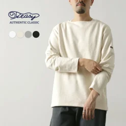 TIEASY Sweatshirts^/ HDCS Sweatshirt Boat Neck Basque Shirt