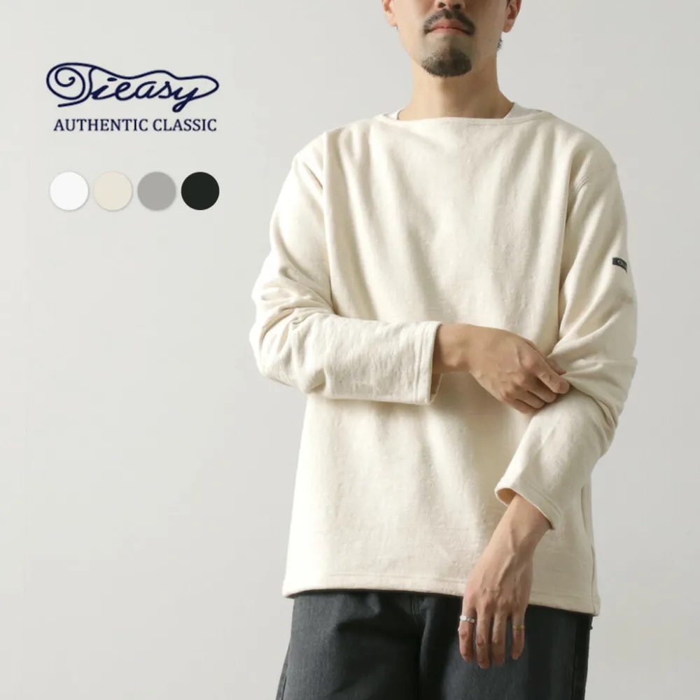 TIEASY Sweatshirts^/ HDCS Sweatshirt Boat Neck Basque Shirt