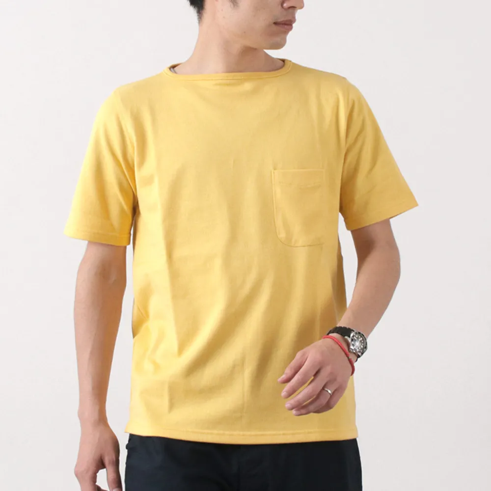 TIEASY T-Shirts^/ Summer Knit Pocket T-Shirt
