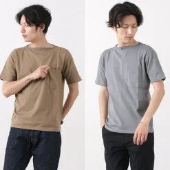 TIEASY T-Shirts^/ Summer Knit Pocket T-Shirt