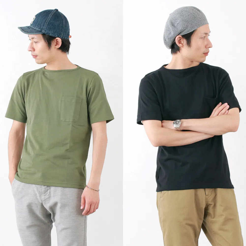 TIEASY T-Shirts^/ Summer Knit Pocket T-Shirt