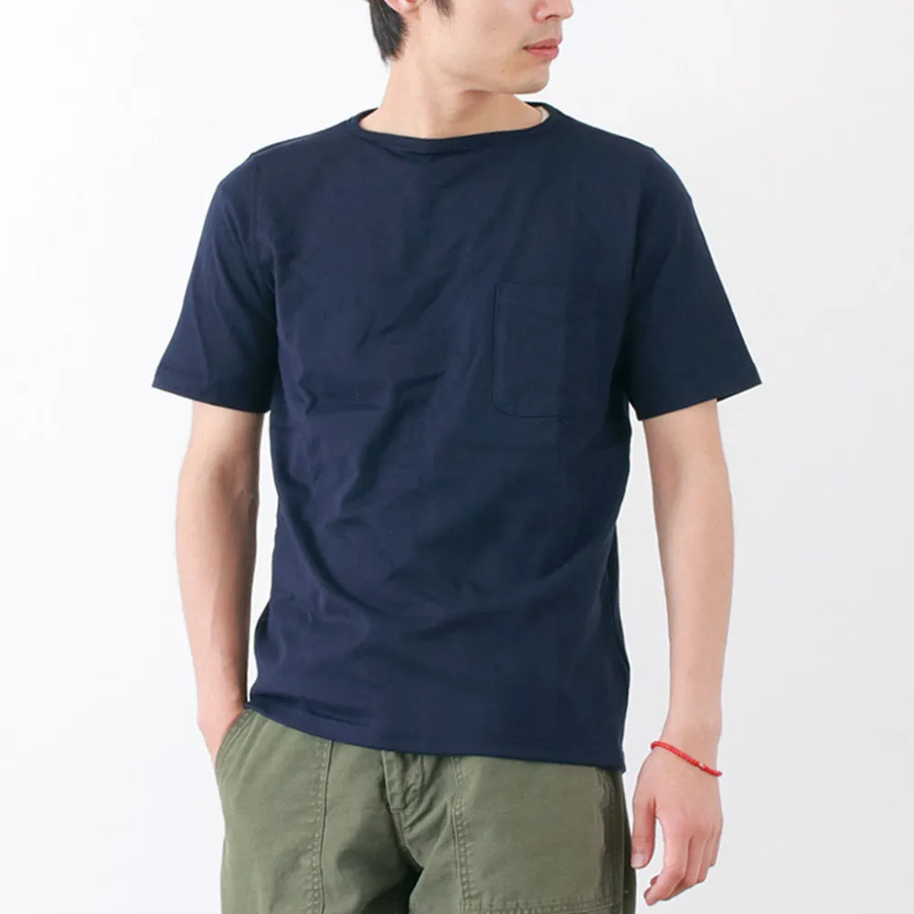 TIEASY T-Shirts^/ Summer Knit Pocket T-Shirt