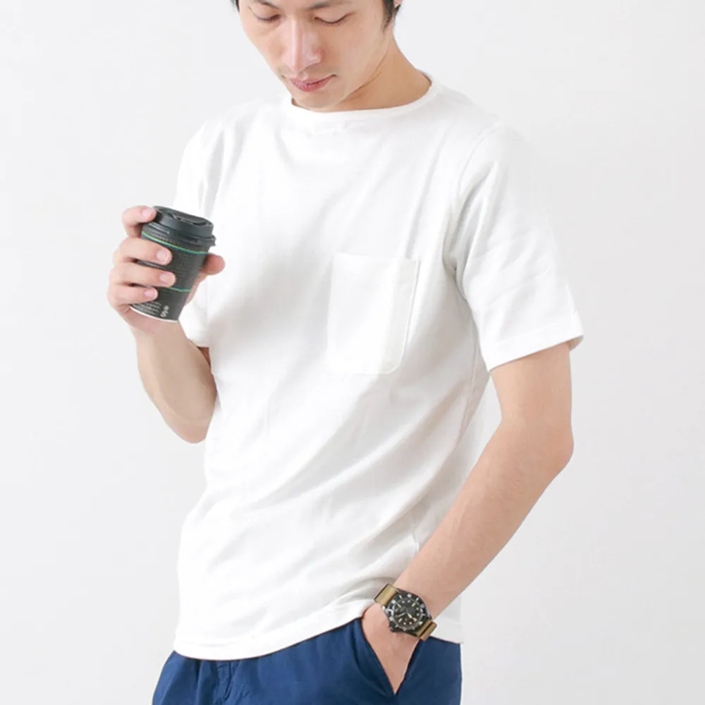 TIEASY T-Shirts^/ Summer Knit Pocket T-Shirt