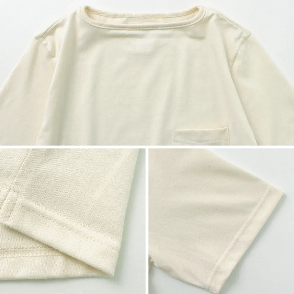 TIEASY T-Shirts^/ Summer Knit Pocket T-Shirt