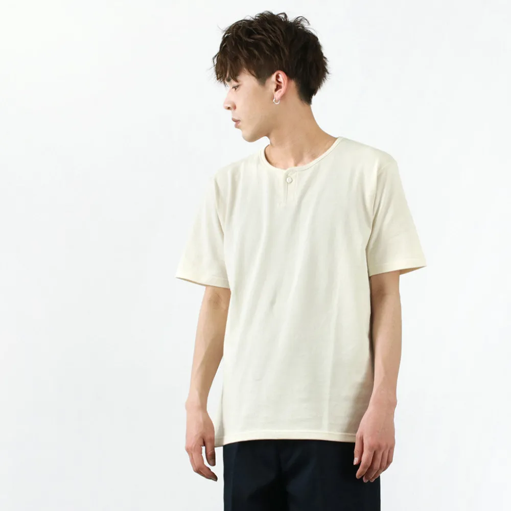 TIEASY T-Shirts^/ Summer Knits Henley Short Sleeve T-shirt
