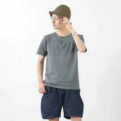 TIEASY T-Shirts^/ Summer Knits Henley Short Sleeve T-shirt