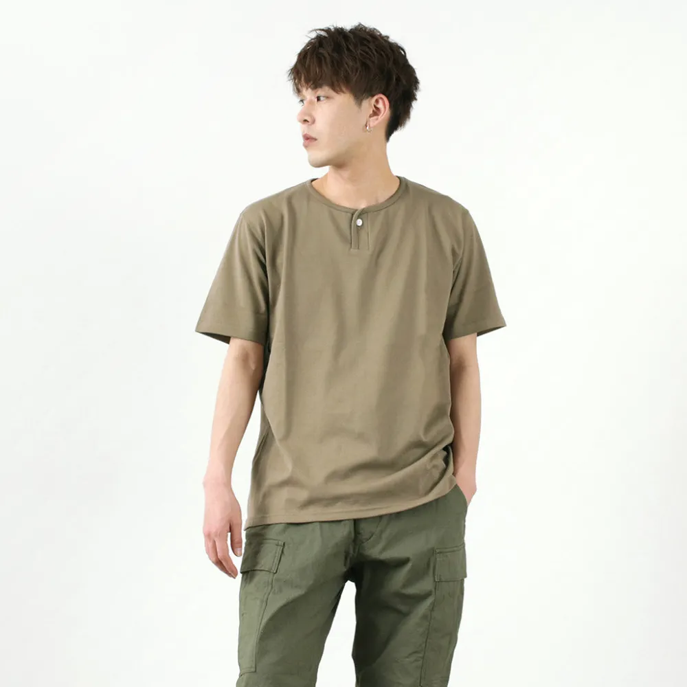 TIEASY T-Shirts^/ Summer Knits Henley Short Sleeve T-shirt