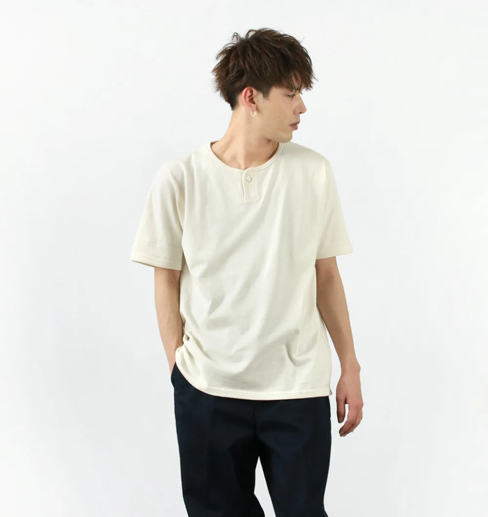 TIEASY T-Shirts^/ Summer Knits Henley Short Sleeve T-shirt