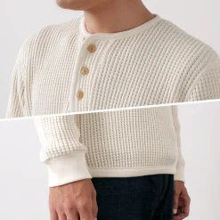 TIEASY T-Shirts^/ Super Thermal Henry Neck T-Shirt