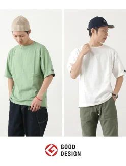 TIEASY T-Shirts^/ TE001SS HDCS Light Big Boat Neck T-Shirt