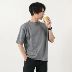TIEASY T-Shirts^/ TE001SS HDCS Light Big Boat Neck T-Shirt