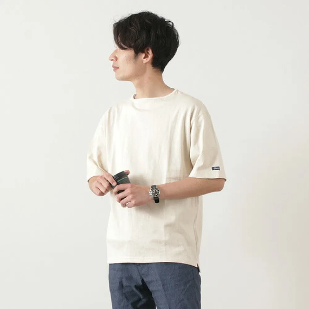 TIEASY T-Shirts^/ TE001SS HDCS Light Big Boat Neck T-Shirt