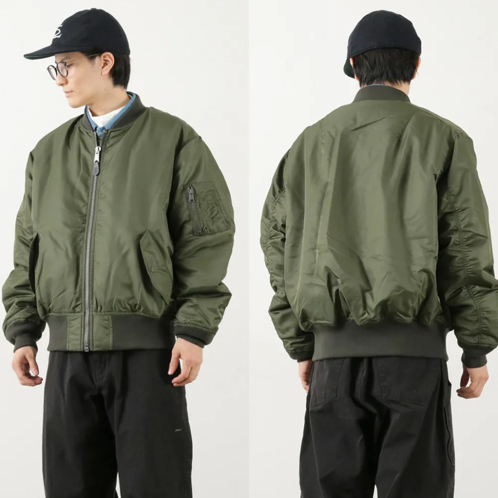 TOP KHAKI Jackets^/ MA-1 Nylon Flight Jacket
