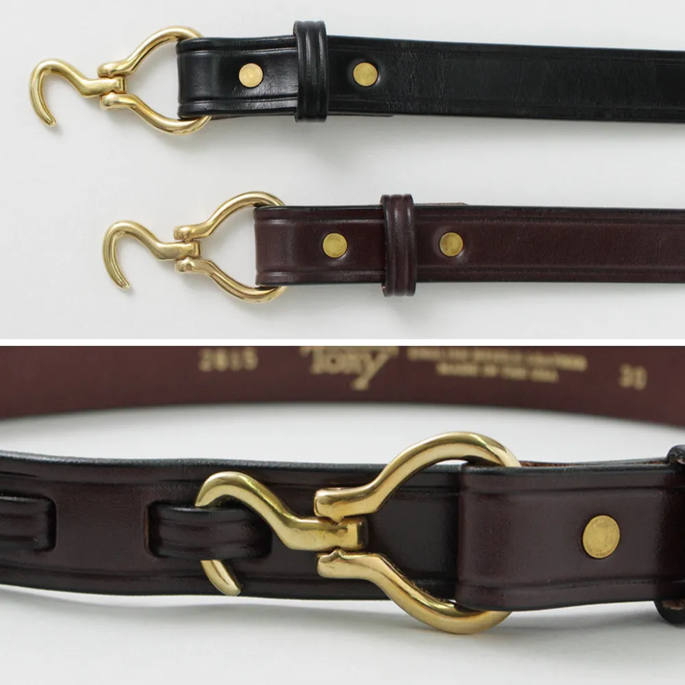 TORY LEATHER Belts^/ 1-inch Bridle Leather Mini Hoof Pick Belt