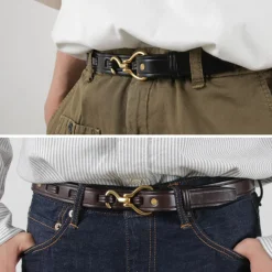 TORY LEATHER Belts^/ 1-inch Bridle Leather Mini Hoof Pick Belt