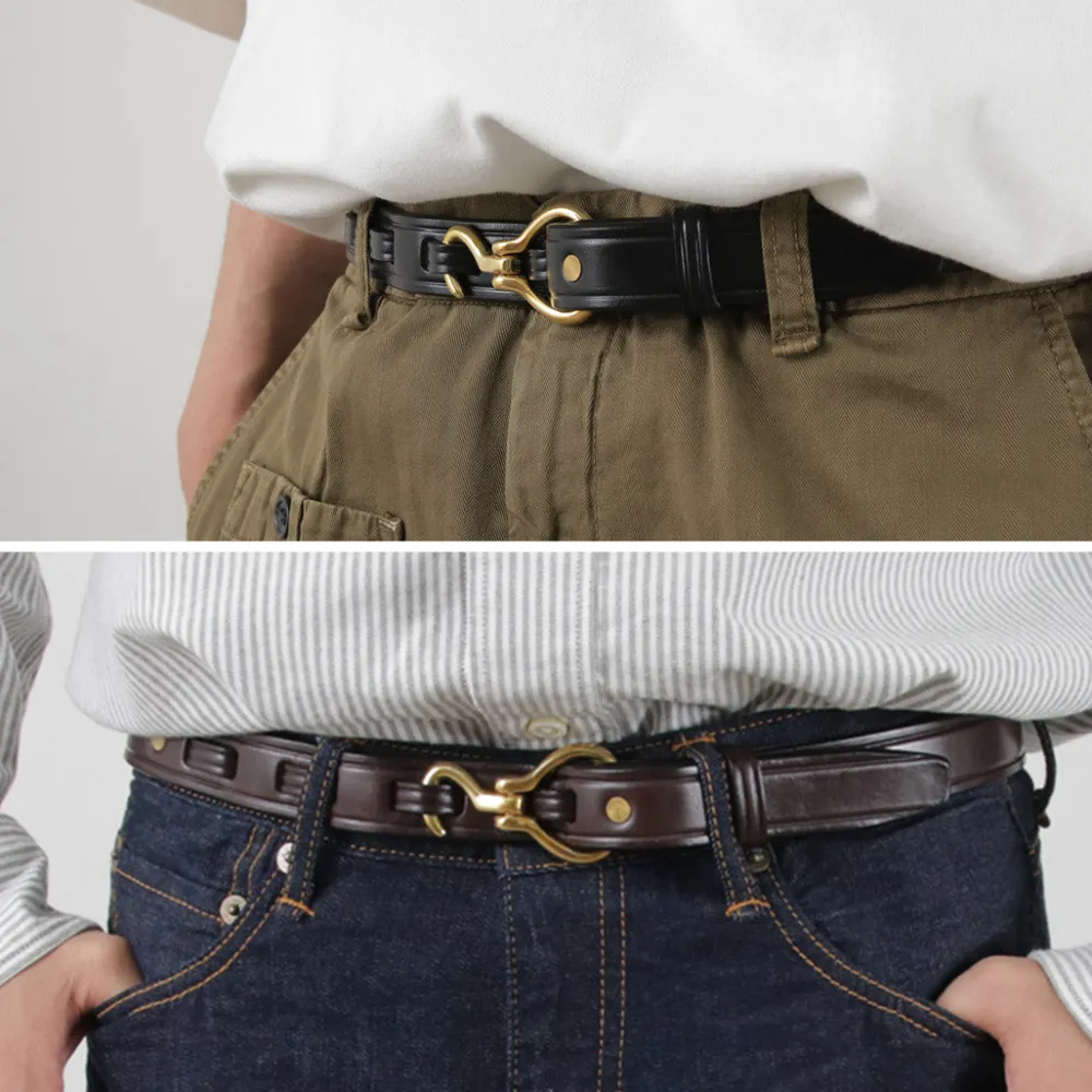 TORY LEATHER Belts^/ 1-inch Bridle Leather Mini Hoof Pick Belt