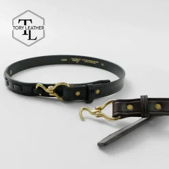 TORY LEATHER Belts^/ 1-inch Bridle Leather Mini Hoof Pick Belt