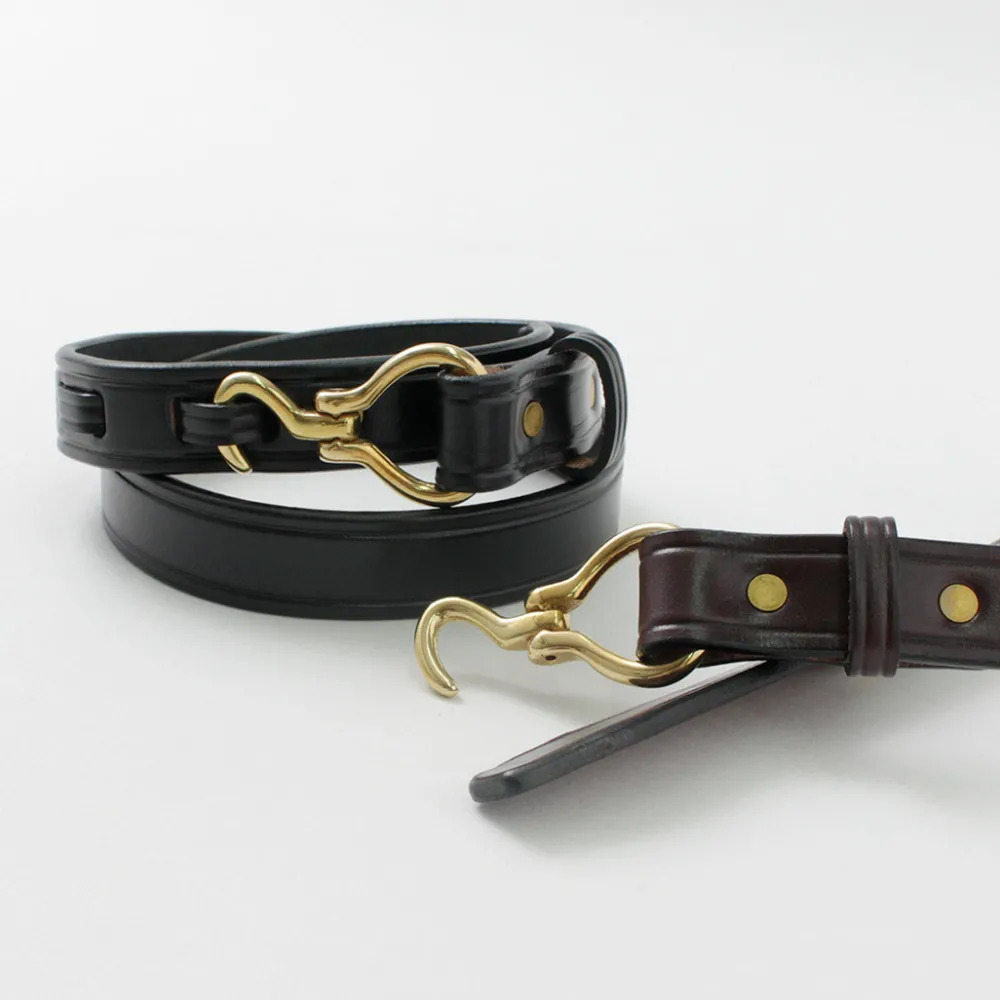 TORY LEATHER Belts^/ 1-inch Bridle Leather Mini Hoof Pick Belt