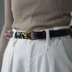 TORY LEATHER Belts^/ 1-inch Bridle Leather Mini Hoof Pick Belt