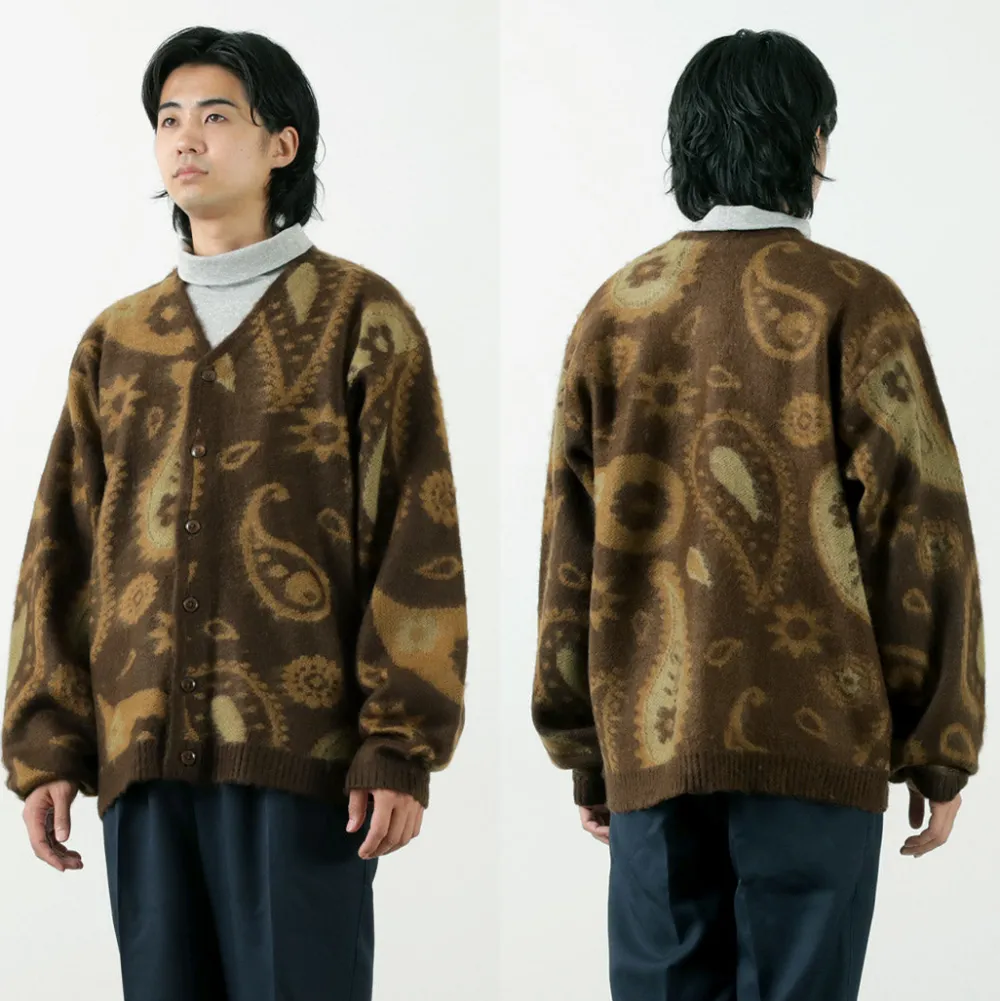 TOWN CRAFT Cardigans^/ Vintage Pattern Shaggy Cardigan