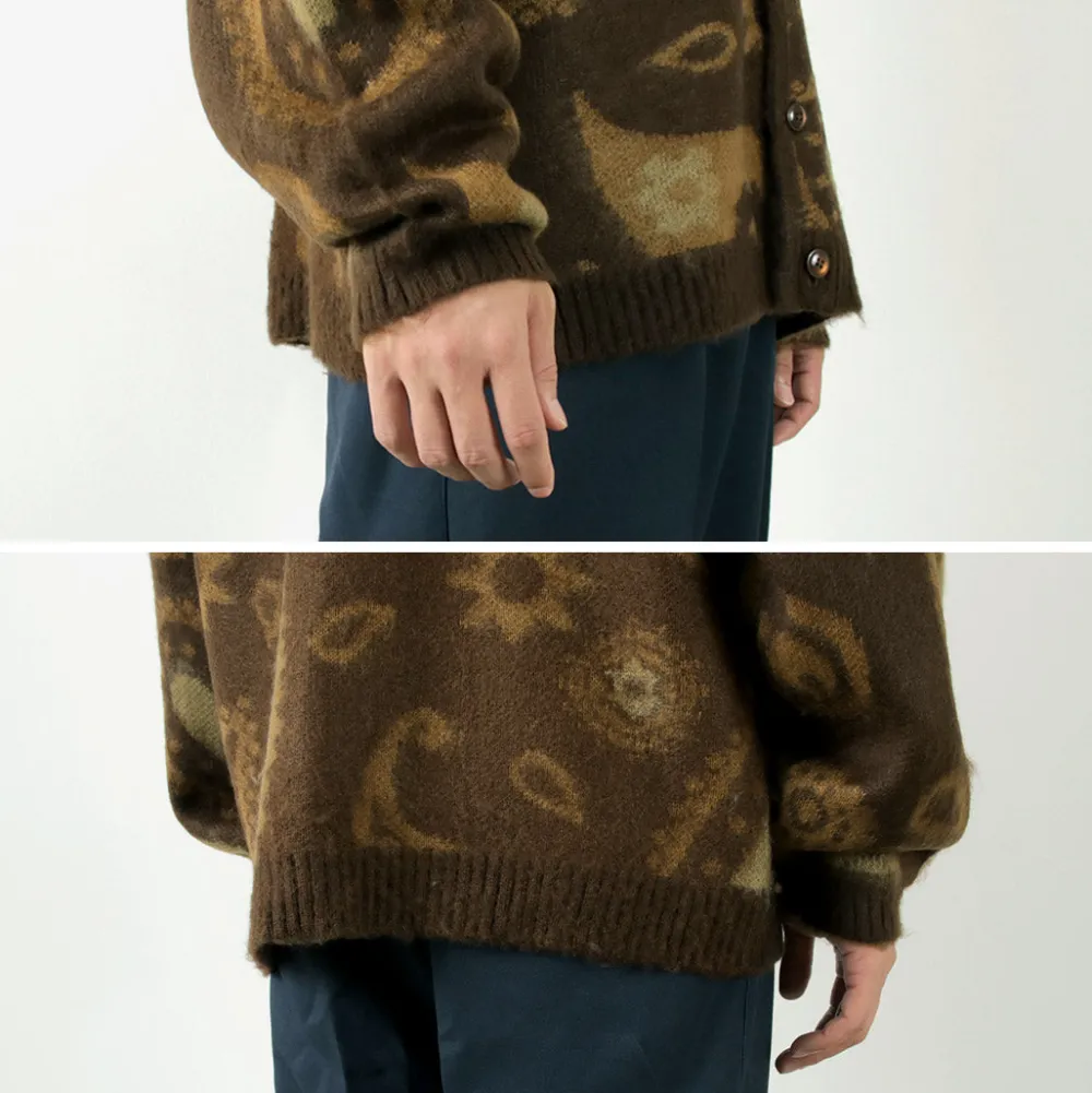 TOWN CRAFT Cardigans^/ Vintage Pattern Shaggy Cardigan
