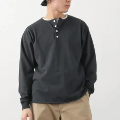 TOWN TOPIC T-Shirts^/ Ankle Henley L/S Tee