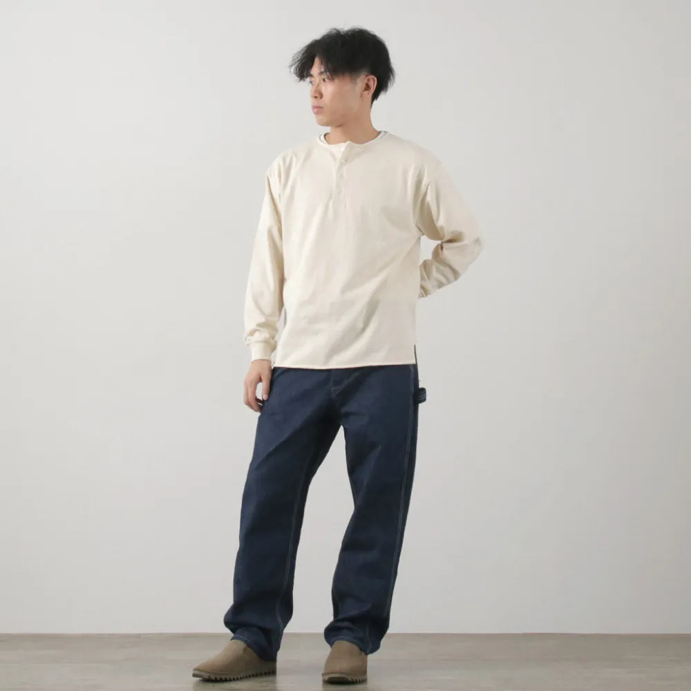 TOWN TOPIC T-Shirts^/ Ankle Henley L/S Tee