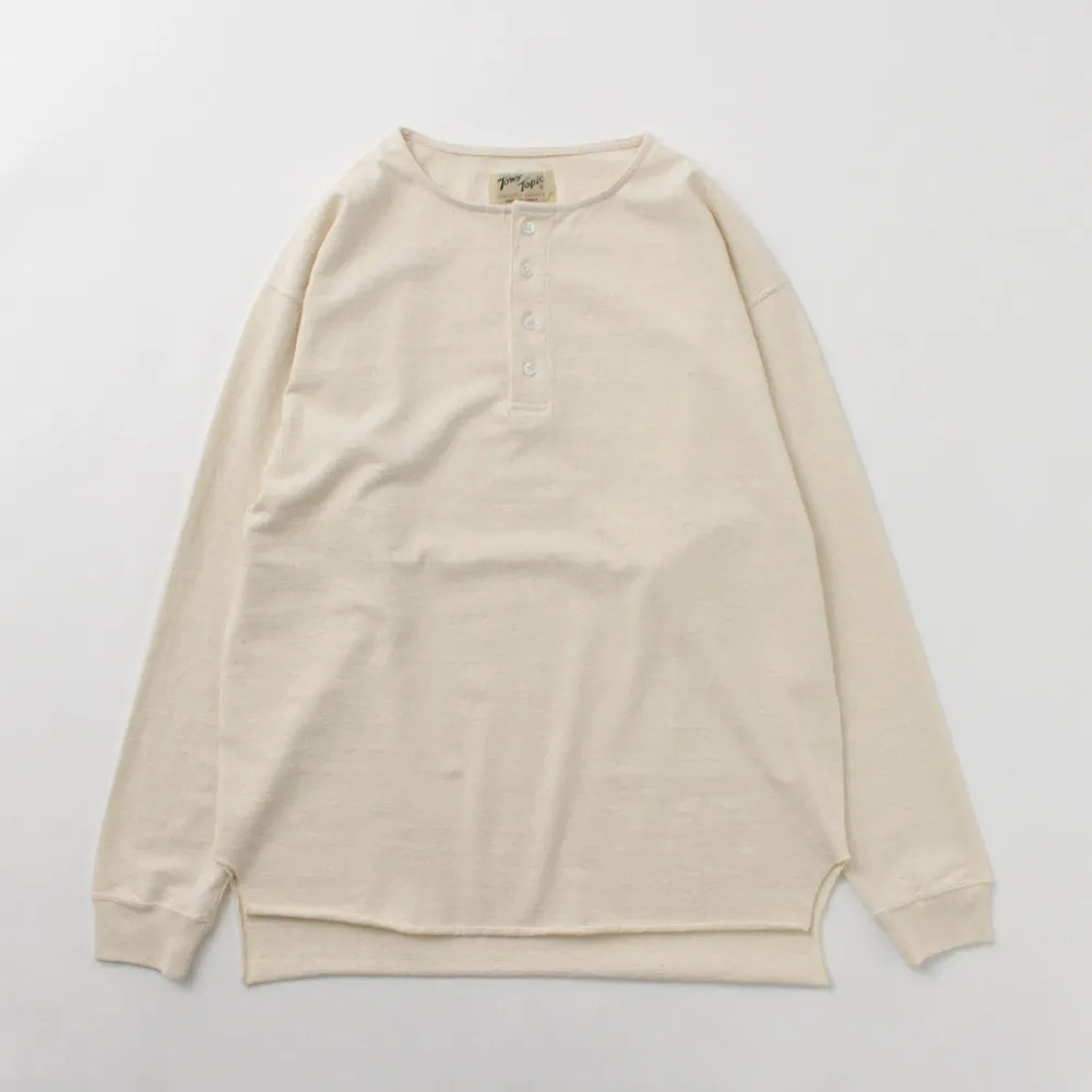 TOWN TOPIC T-Shirts^/ Ankle Henley L/S Tee